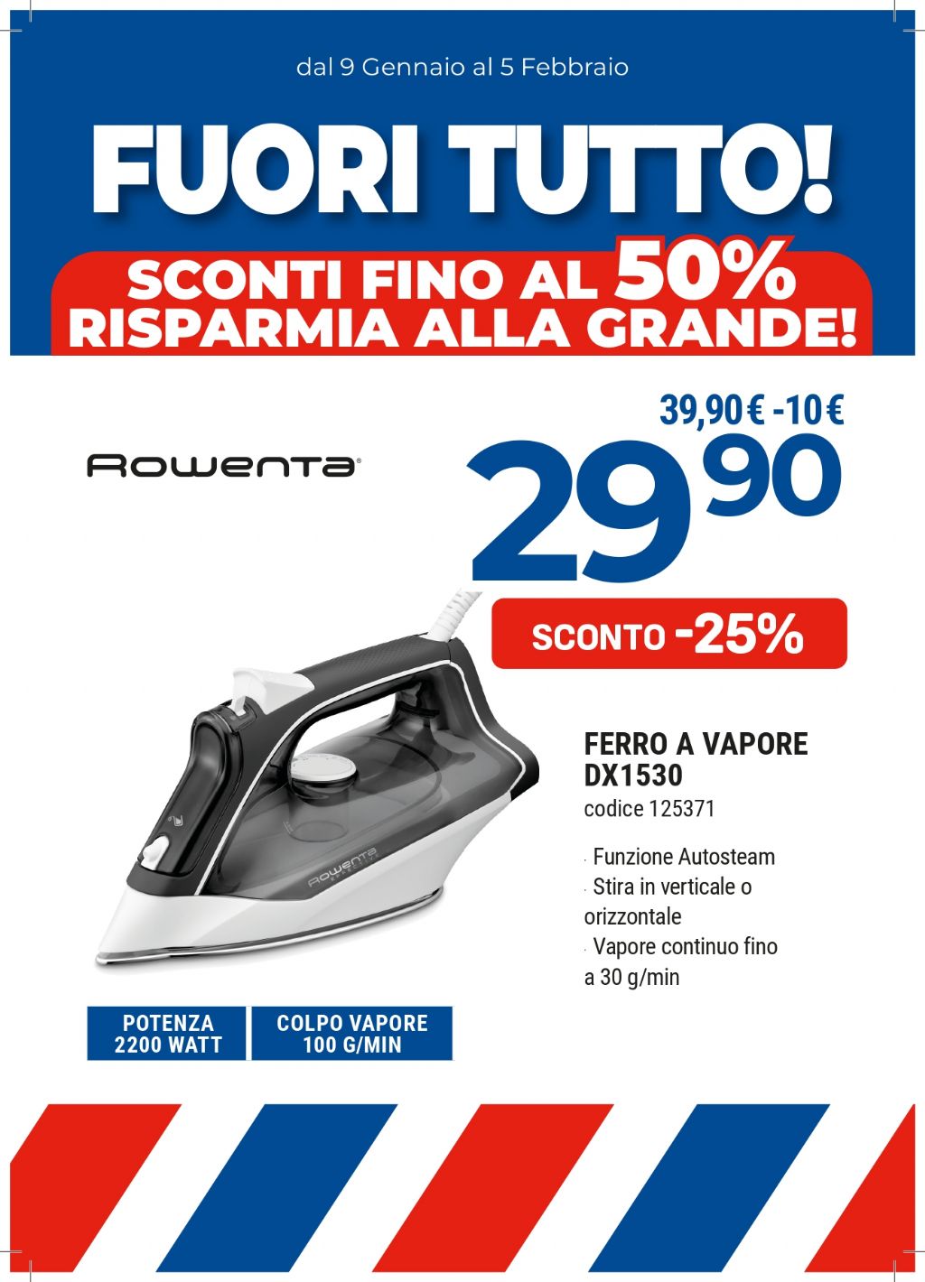 FERRO A VAPORE ROWENTA DX1530